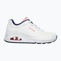 Dámske topánky SKECHERS Uno Stand On Air white durabuck/navy/red trim/mesh 2