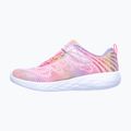 SKECHERS Go Run 600 Shimmer Speeder detská tréningová obuv light pink/multi 13