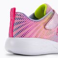 SKECHERS Go Run 600 Shimmer Speeder detská tréningová obuv light pink/multi 9