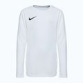 Detské futbalové tričko s dlhým rukávom Nike Dri-Fit Park VII white/black