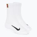 Tenisové ponožky Nike Court Multiplier Cushioned Crew 2 páry biele/biele