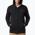Pánska fleecová mikina Columbia Logo Fleece Full Zip čierna 1889164010