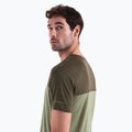 Pánske trekingové tričko Icebreaker Merino Cool-Lite Sphere III SS Tee Colour Block lichen/loden 4