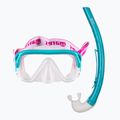 Súprava na šnorchlovanie detská Mares Combo Keewee Junior aqua/white/clear