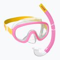 Súprava na šnorchlovanie detská Mares Combo Jelly pink/yellow/clear