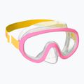 Súprava na šnorchlovanie detská Mares Combo Jelly pink/yellow/clear 2