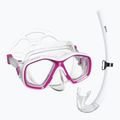 Detská sada na šnorchlovanie Mares Tapu Jr pink/white/clear