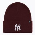 Zimná čiapka 47 Brand MLB New York Yankees Haymaker dark maroon