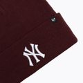 Zimná čiapka 47 Brand MLB New York Yankees Haymaker dark maroon 3