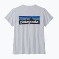 Dámske trekingové tričko Patagonia P-6 Logo Responsibili-Tee white 4