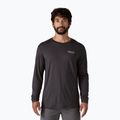 Pánske tričko Patagonia Cap Cool Merino Blend Longsleeve Graphic heritage header/black