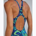 Dámske jednodielne plavky TYR Thresher Open Back Hyperblitz blue/green 6