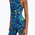 Dámske jednodielne plavky TYR Thresher Open Back Hyperblitz blue/green 7