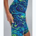 Dámske jednodielne plavky TYR Thresher Open Back Hyperblitz blue/green 8