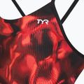 Dámske jednodielne plavky TYR Durafast Elite Waveform Cutoutfit red 3
