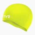 Detská plavecká čiapka TYR Wrinkle-Free Silicone limelight