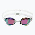 Plavecké okuliare TYR Tracer-X RZR Mirrored white/grey 2