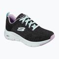 Dámska tréningová obuv SKECHERS Arch Fit Comfy Wave black/lavender 7