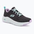 Dámska tréningová obuv SKECHERS Arch Fit Comfy Wave black/lavender