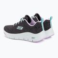 Dámska tréningová obuv SKECHERS Arch Fit Comfy Wave black/lavender 3