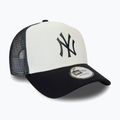 Šiltovka New Era Team Block Trucker NYY black/white