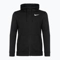Pánska mikina Nike Dri-Fit Fitness s kapucňou a celoprepínacím zipsom Fleece black/white