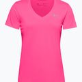 Dámske tréningové tričko Under Armour Tech SSV - Solid 653 ružovo-strieborné 1255839