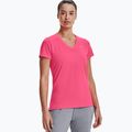 Dámske tréningové tričko Under Armour Tech SSV - Solid 653 ružovo-strieborné 1255839 3