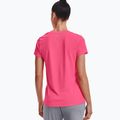 Dámske tréningové tričko Under Armour Tech SSV - Solid 653 ružovo-strieborné 1255839 4