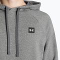 Pánska mikina Under Armour Rival Hoodie pitch gray light heather/onyx white 6