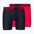 Under Armour pánske boxerky Ua Tech 6In 2-Pack červená 1363619-600