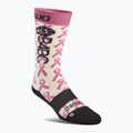 Dámske snowboardové ponožky ThirtyTwo B4BC Merino pink/white