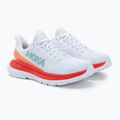 Dámska bežecká obuv HOKA Mach 4 white/fiesta 4