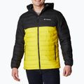 Columbia Powder Lite Pánska páperová bunda s kapucňou black/yellow 1693931 11