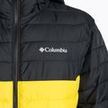 Columbia Powder Lite Pánska páperová bunda s kapucňou black/yellow 1693931 3