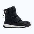 Sorel Whitney II Strap WP juniorské snehové topánky black/sea salt 7