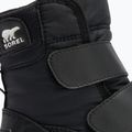 Sorel Whitney II Strap WP juniorské snehové topánky black/sea salt 13