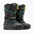 Detské snehule Sorel Flurry Print Boys black/black