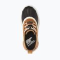 Sorel Ona Classic Suede camel brown/sea salt junior snow boots 11