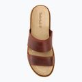 Timberland Clairemont Way dámske žabky dark red full grain 5