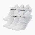 Ponožky Nike Everyday Cushioned No-Show 6 párov white/black