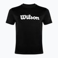 Pánske tenisové tričko Wilson Team Graphic black script
