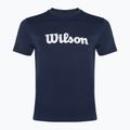 Pánske tenisové tričko Wilson Team Graphic classic navy script