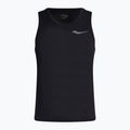 Pánske bežecké tričko Saucony Stopwatch Singlet black SAM800277-BK