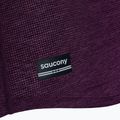 Dámske bežecké tričko Saucony Stopwatch eggplant heather 3