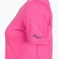 Dámske bežecké tričko Saucony Stopwatch SS fuchsia heather 4