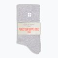 Dámske ponožky Sweaty Betty Pilates Crew Gripper 2 pary light grey marl 2