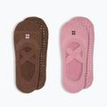Dámske ponožky Sweaty Betty Ballet Gripper 2 pary decopink chestnutbrown
