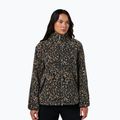 Dámska mikina Sweaty Betty Plush Contrast Zip Up Fleece brown ink leopard print