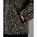 Dámska mikina Sweaty Betty Plush Contrast Zip Up Fleece brown ink leopard print 6